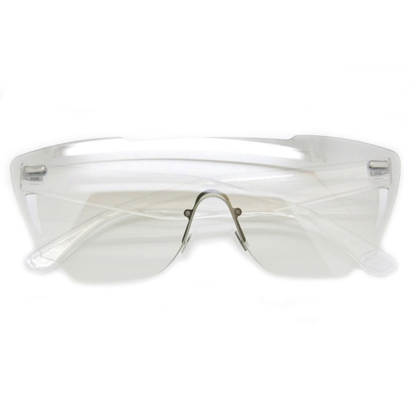 Oversized Sunglasses Women Fashion Transparent - Picture 2 of 3